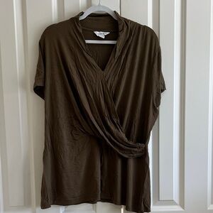 NWT Elegant Dark Green Women's Top